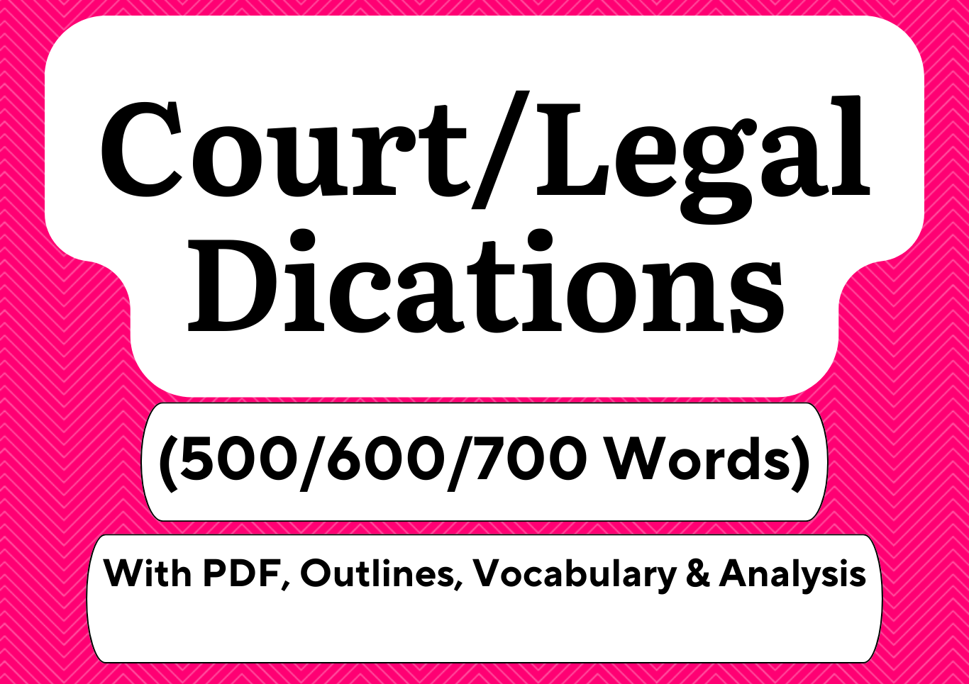Court/Legal Dictations (500/600/700 Words)