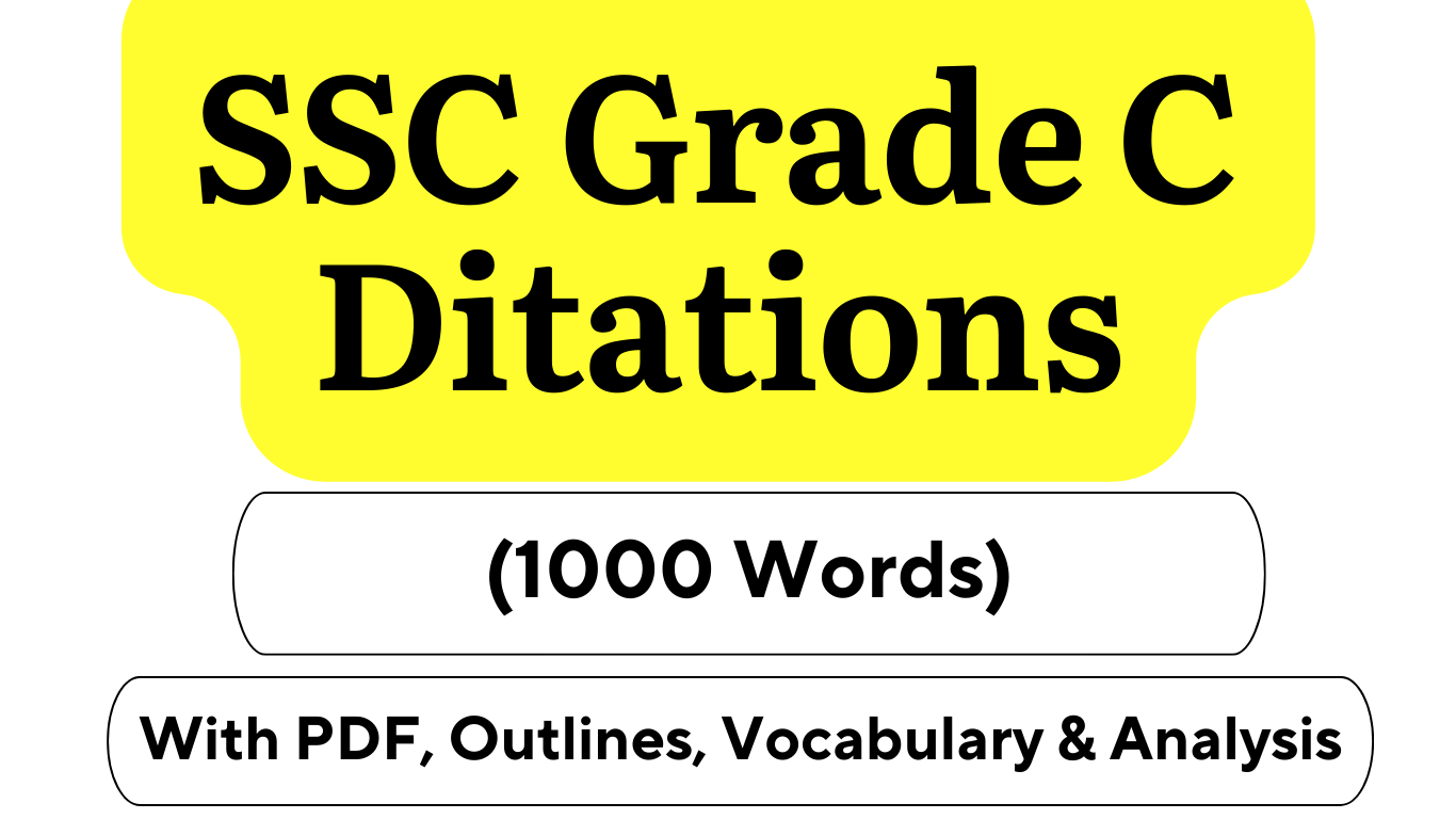 SSC Grade C Dictation Pack